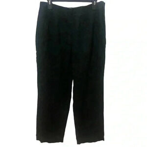 Chico’s Design Black 100% Linen Pants Size Large